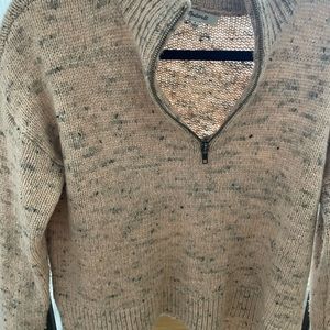 Madewell Marled 1/4 Zip Sweater